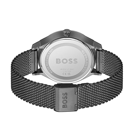 BOSS Troper Analog Black Dial Men's Leather Watch-1514055 - Image 3